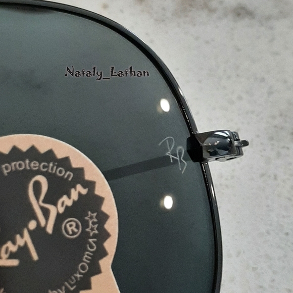 RayBan (Store Display) Aviator All Black RB3025 - Picture 7 of 11